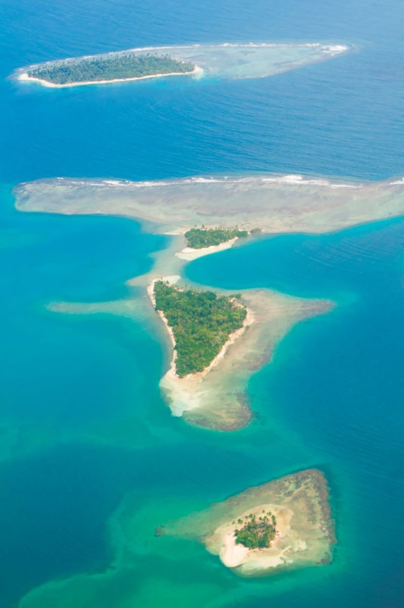 Vista aérea de Guna Yala