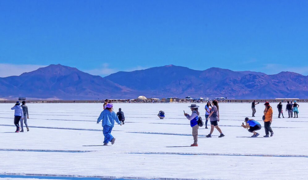 Valle blanco de Salinas, Jujuy, Argentina