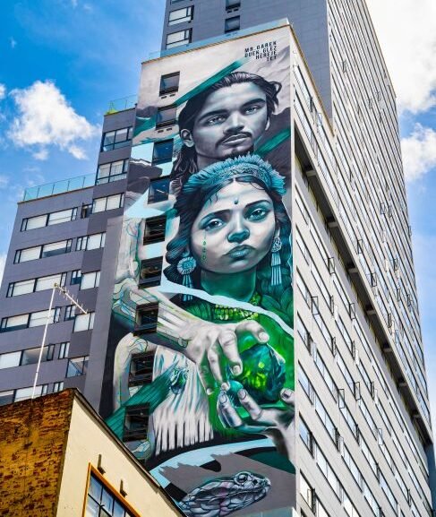 Grafitti en edificios de Bogotá