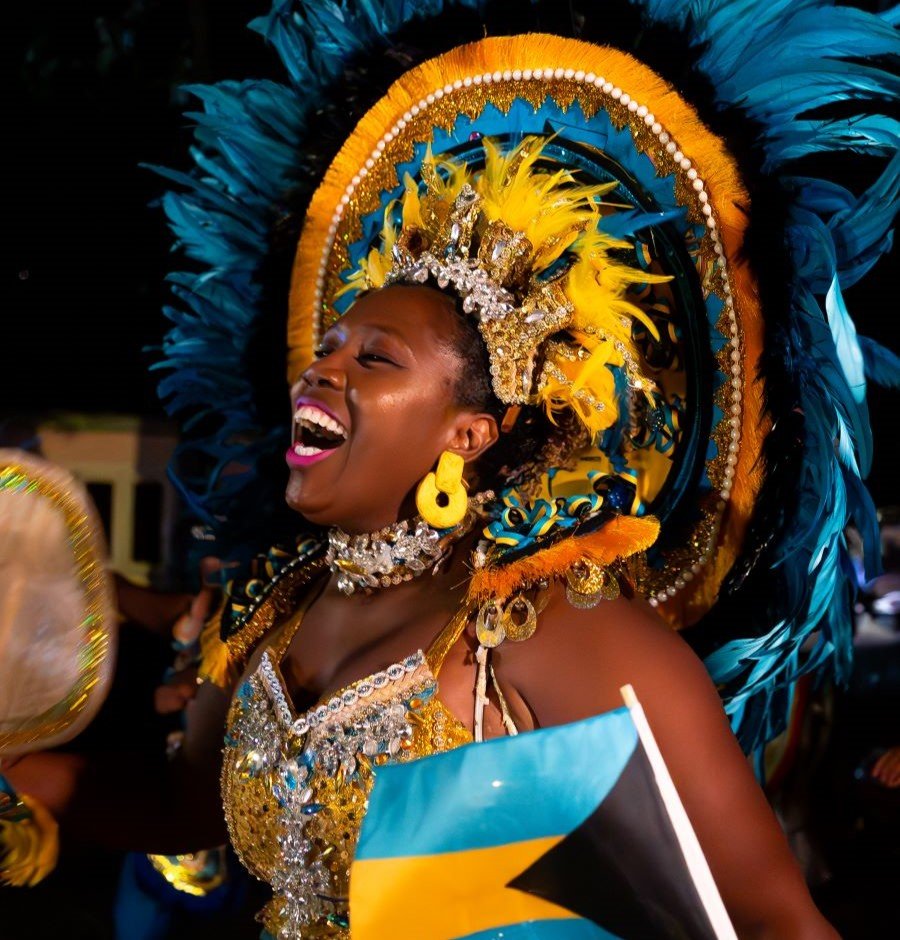 Vestido en Bahamas