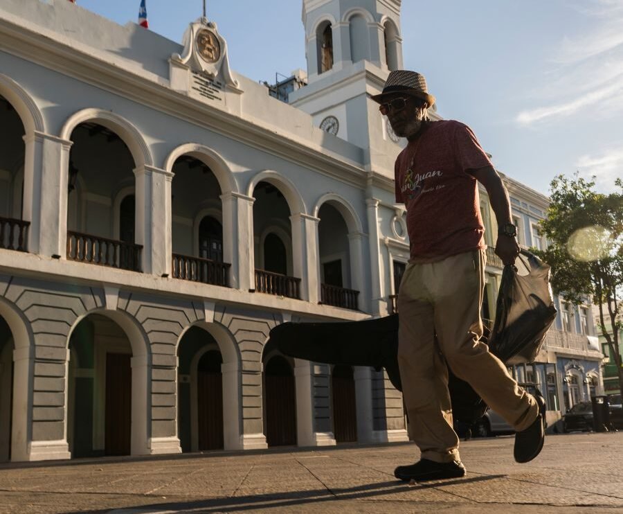 Plactita de Santurce, in San Juan, Puerto Rico, that mentions a song from Bad Bunny