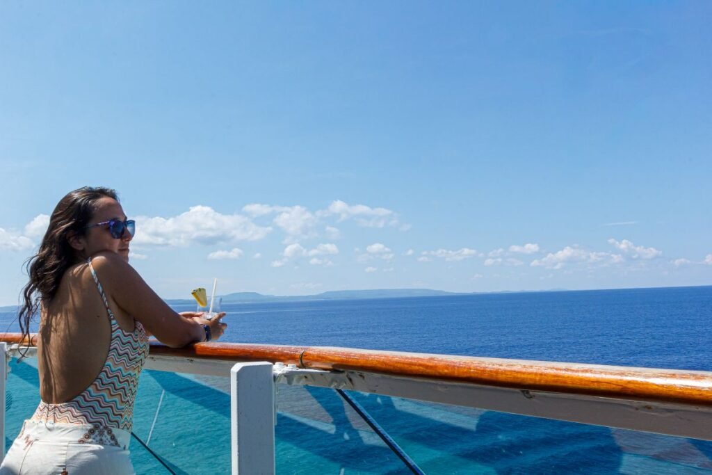 Vista del mar desde el Crucero