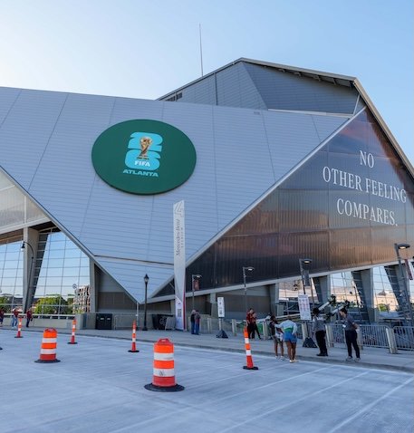 Mercedes-Benz Stadium.