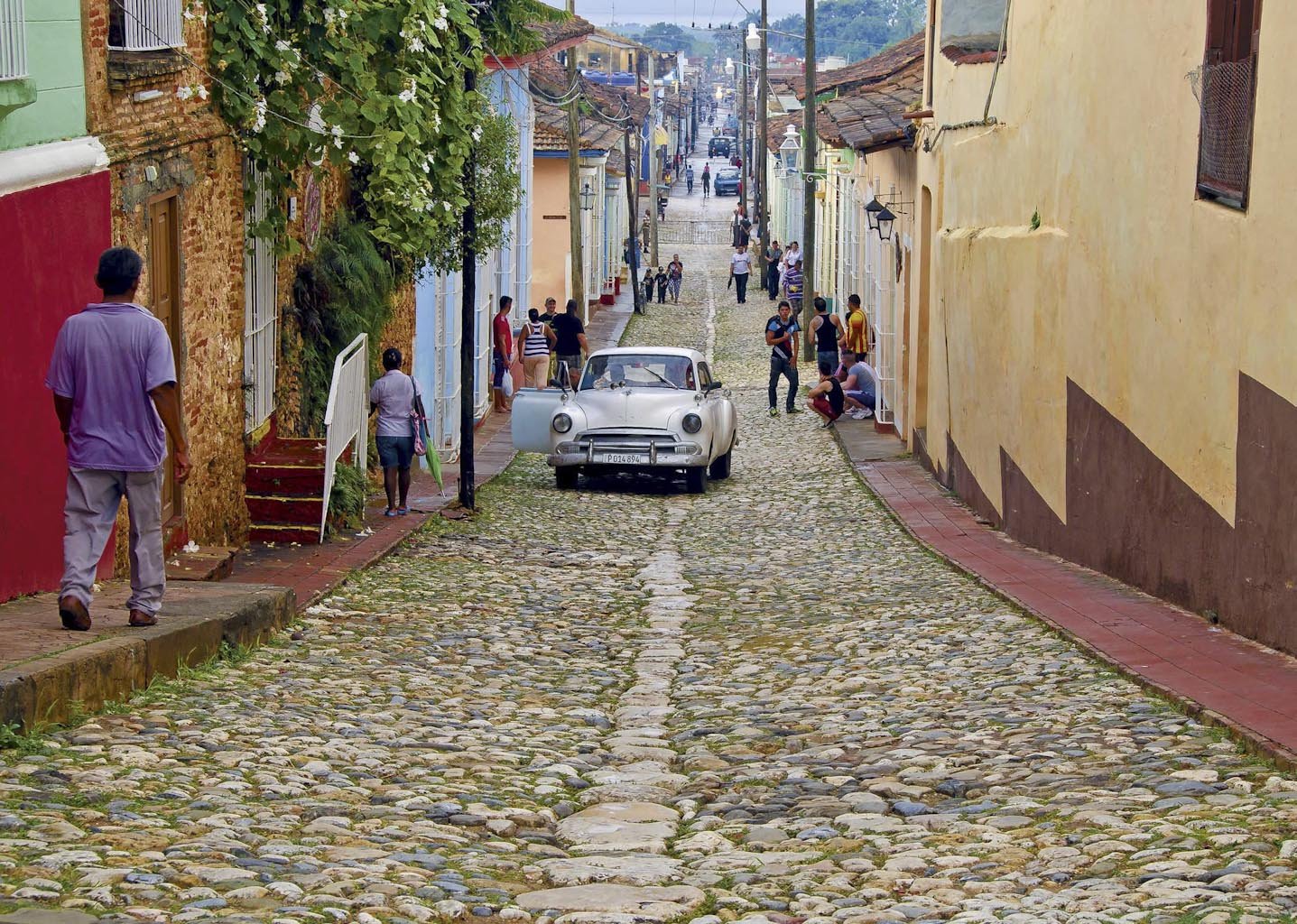 Calle empedrada de Trinidad, Cuba Calle de piedra de Trinidad, Cuba