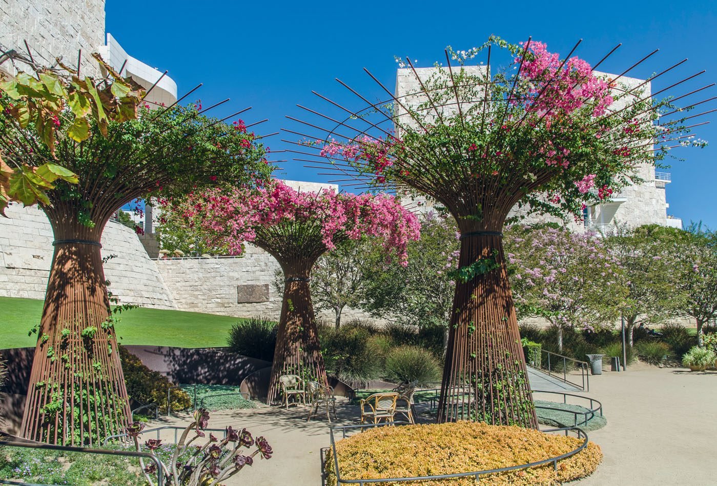 Decoración en el museo getty