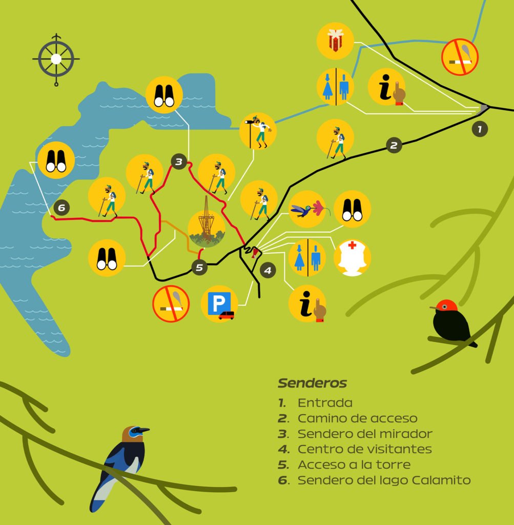 Panama Rainforest Discovery Center Map