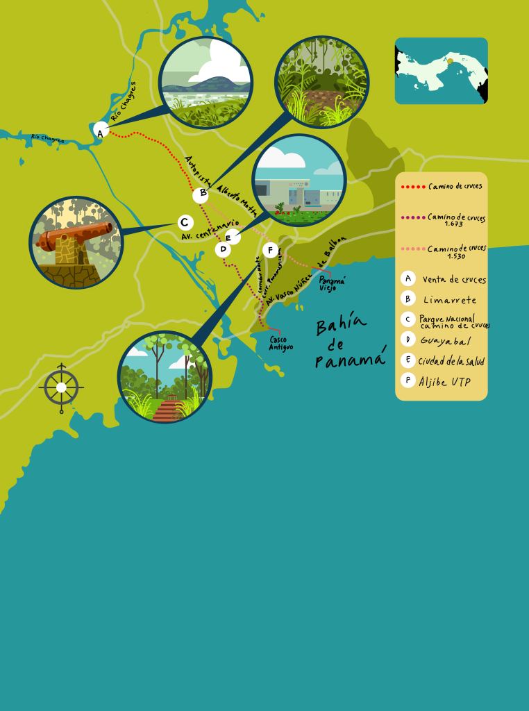 Camino de Cruces Map
