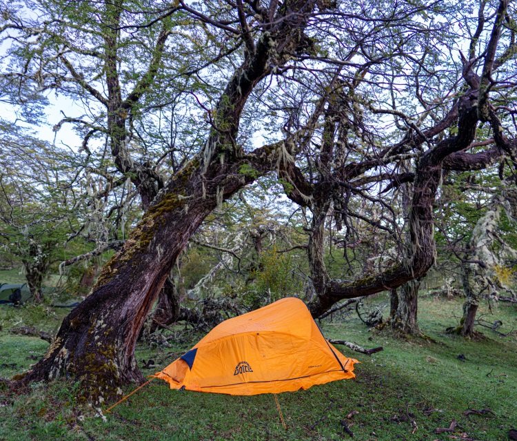 Carpa en Patagonia