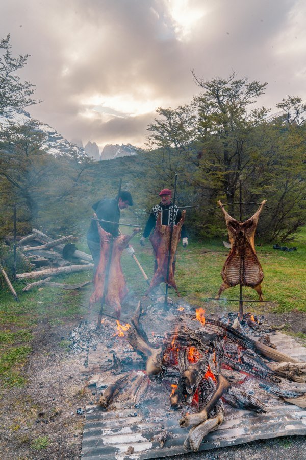 Asado de cordero magallánico