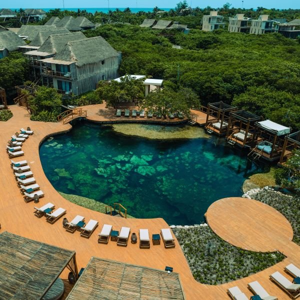 Aerial view of Hotel Shibari
